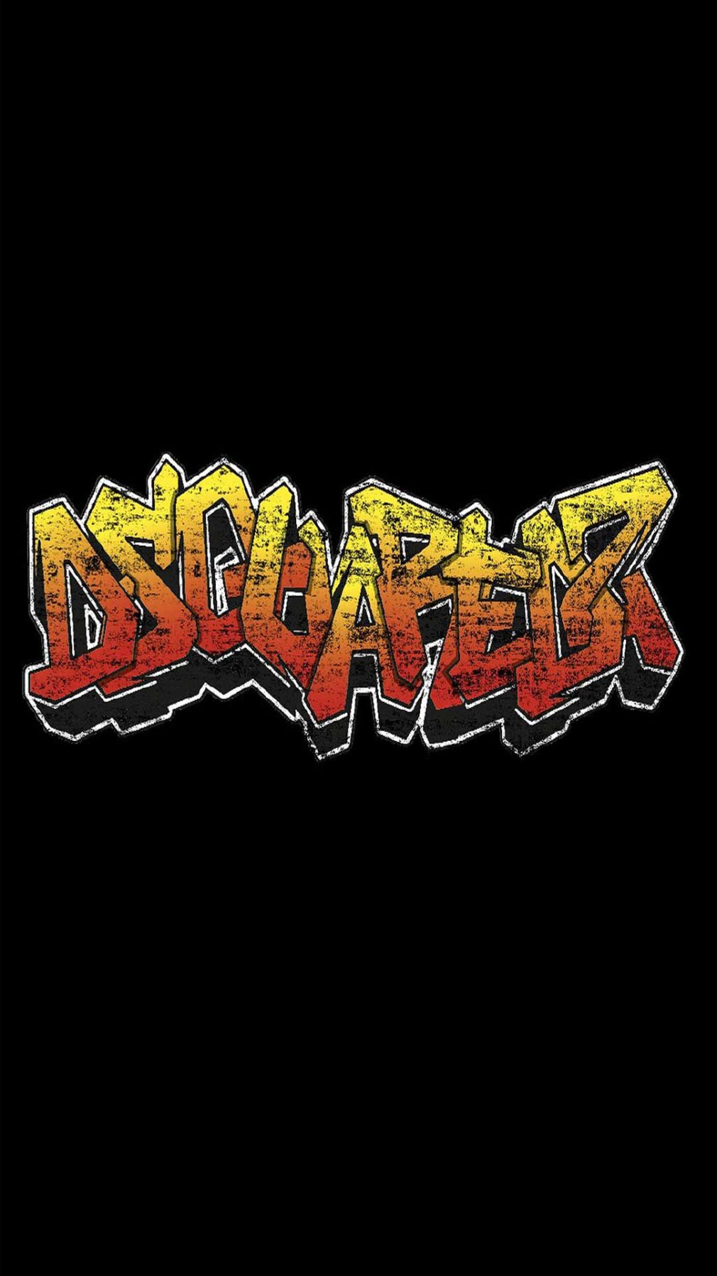 Camiseta Dsquared2 con logo grafiti en la parte delantera