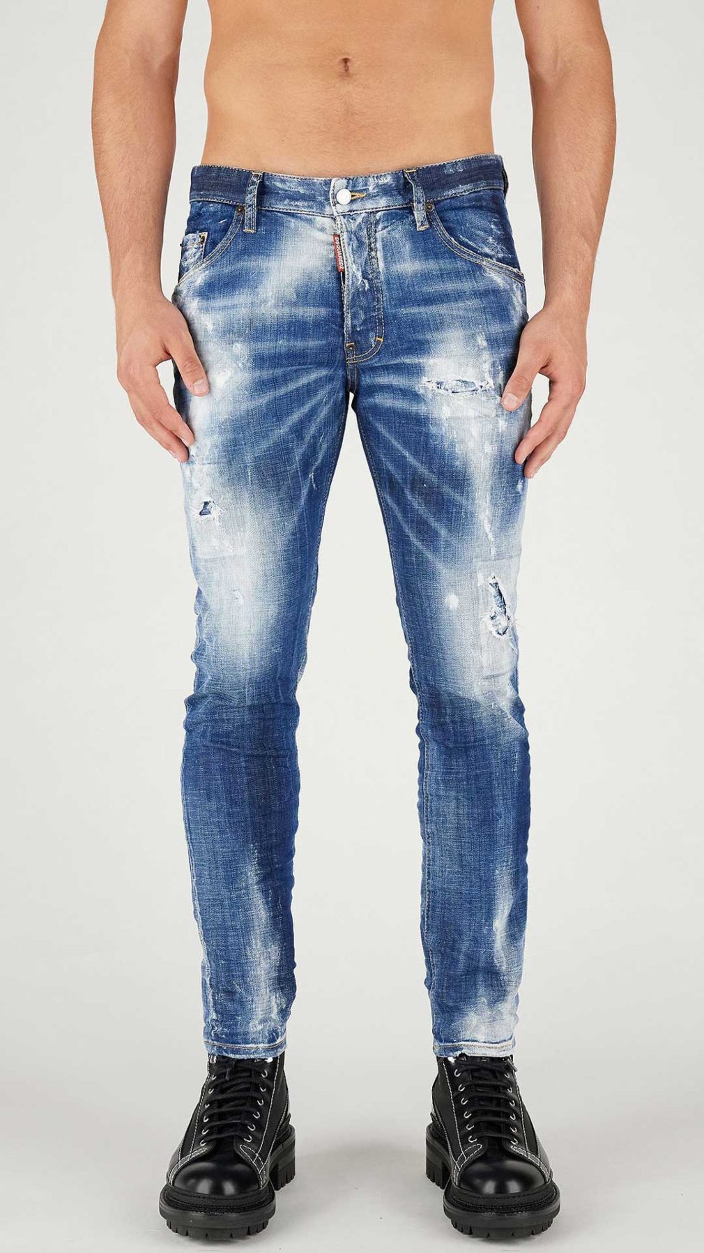 Jeans Skater Dsquared2 etiqueta estampado hoja Canadá