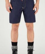 Pantalón corto Dsquared2 azul con logotipo en la parte delantera