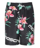 Pantalón corto Moschino estampado en todo el tejido con logotipo