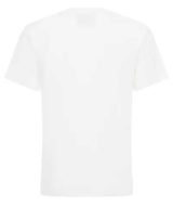 Camiseta blanca de Moschino con banda en contraste y maxilogo estampado