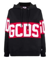 Sudadera GCDS con capucha logo en la parte delantera y trasera