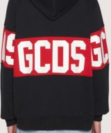 Sudadera GCDS con capucha logo en la parte delantera y trasera