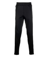 Pantalón Moschino con bandas laterales en contraste con logo Double Question Mark