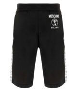 Pantalón corto Moschino con bandas laterales logo Double Question Mark