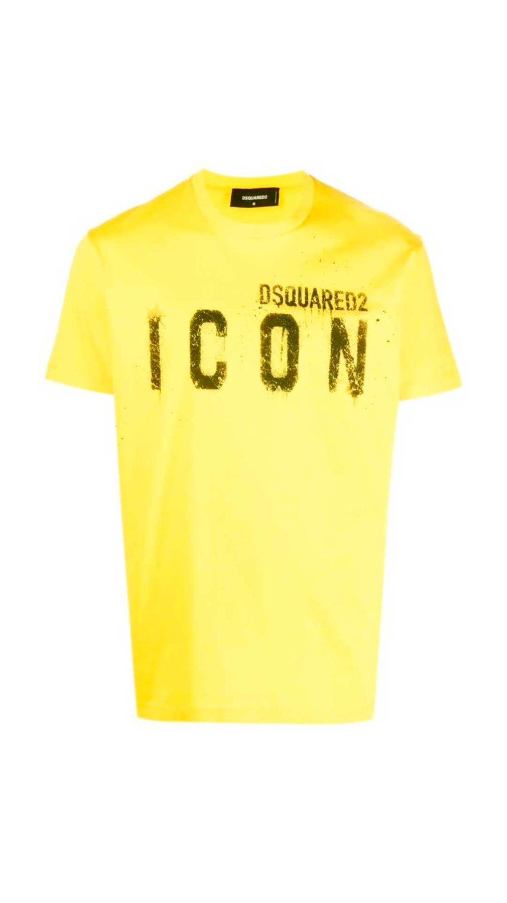 Camiseta amarilla Dsquared2 con logotipo Icon