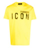 Camiseta amarilla Dsquared2 con logotipo Icon