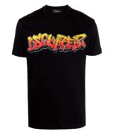 Camiseta Dsquared2 con logo grafiti en la parte delantera