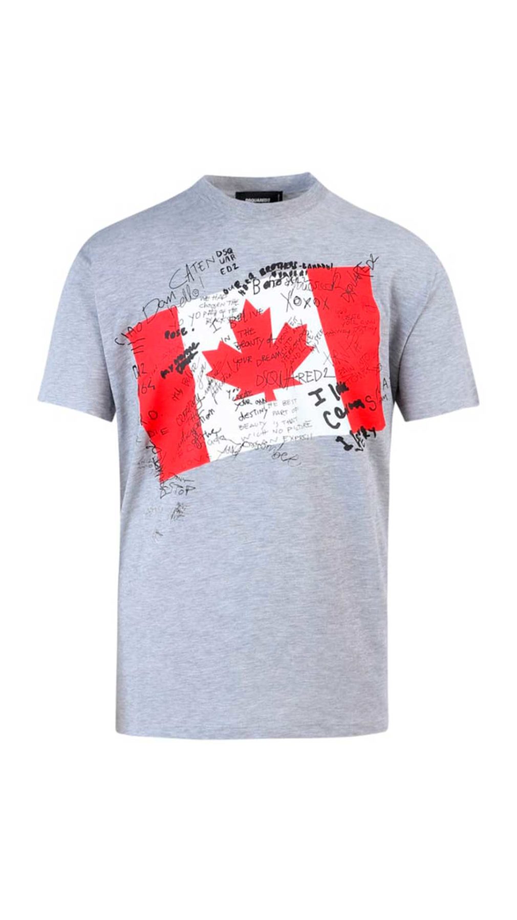Camiseta Dsquared2 con estampado de hoja de Canadá