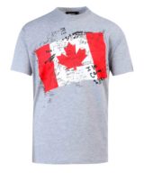 Camiseta Dsquared2 con estampado de hoja de Canadá
