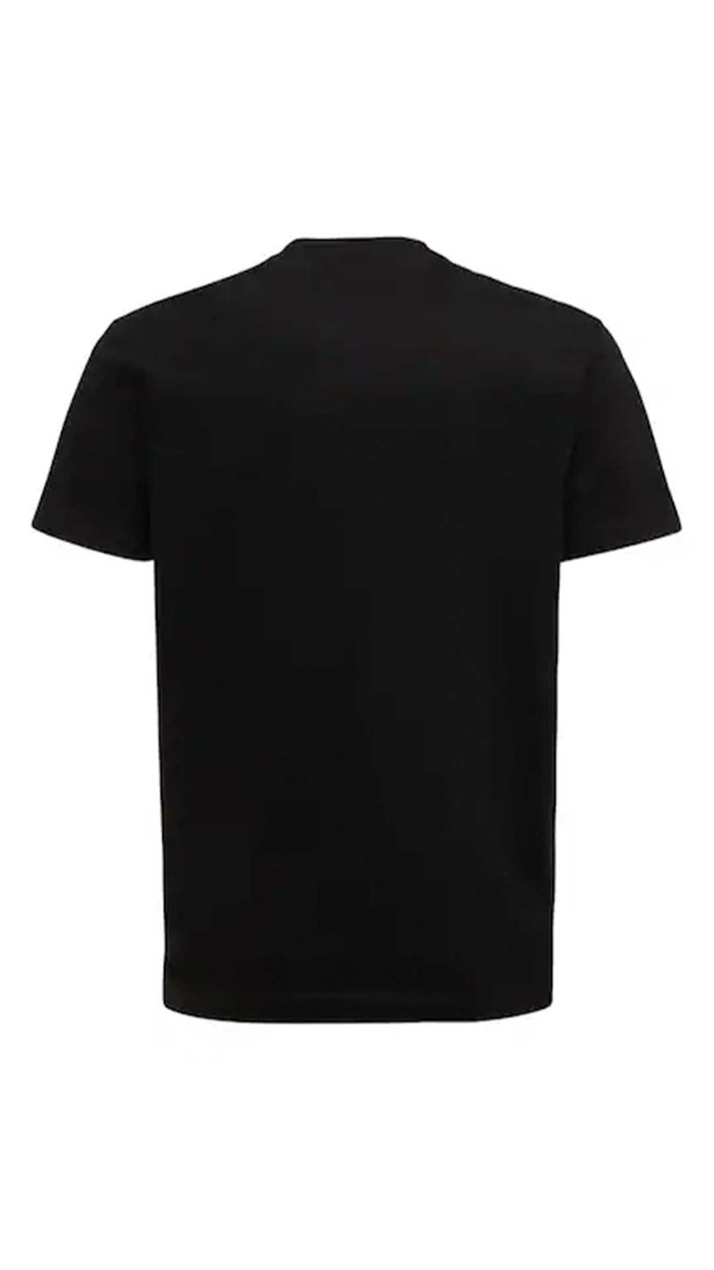 Camiseta negra Dsquared2 logo efecto pintura en la parte delantera