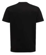 Camiseta negra Dsquared2 logo efecto pintura en la parte delantera