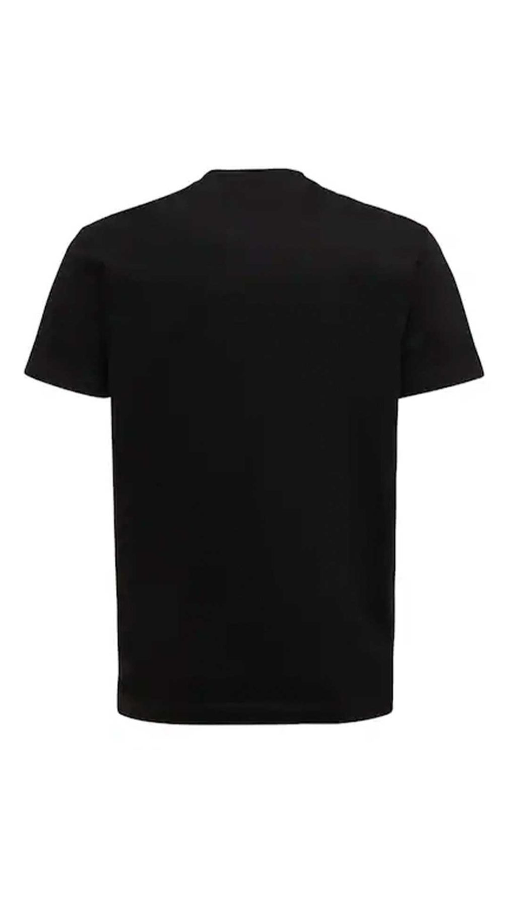Camiseta negra Dsquared2 con logo en colores en parte delantera