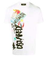 Camiseta Dsquared2 con estampado grafico y logo de la marca