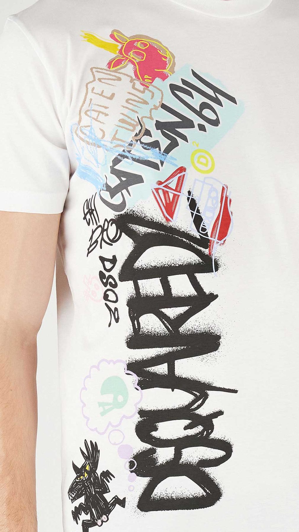 Camiseta Dsquared2 con estampado grafico y logo de la marca