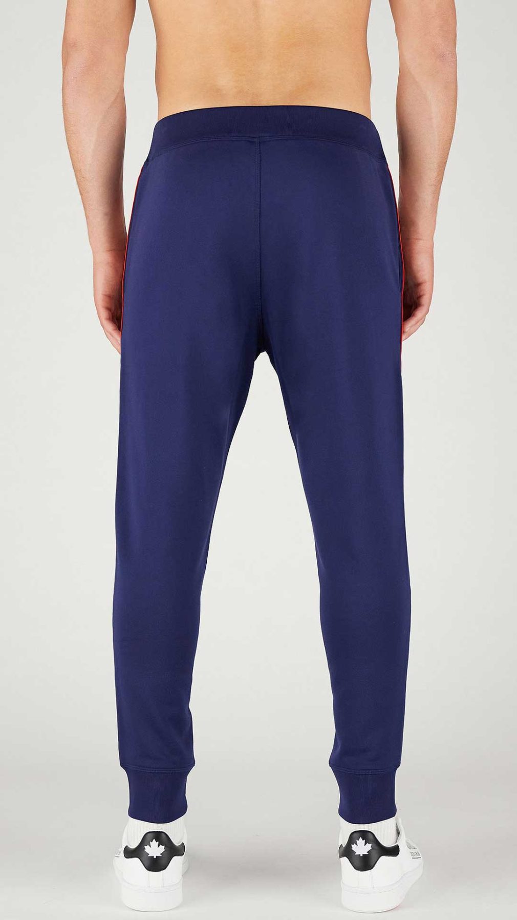 Pantalón deportivo Dsquared2 azul con cinta en lateral con logo