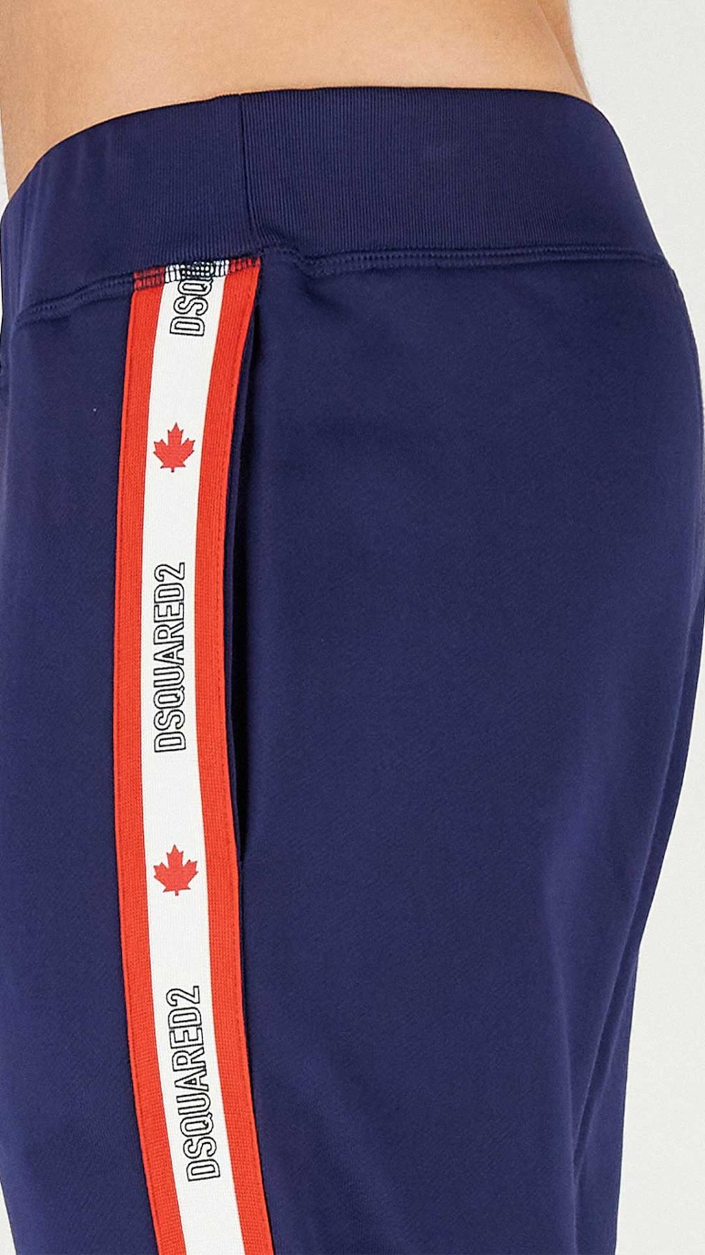 Pantalón deportivo Dsquared2 azul con cinta en lateral con logo