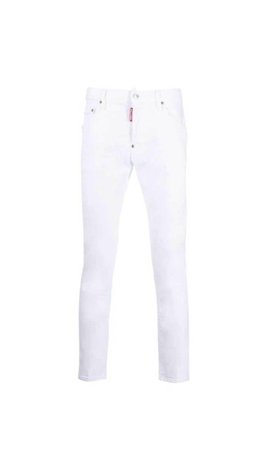 Jeans Skater Dsquared2 etiqueta white bull