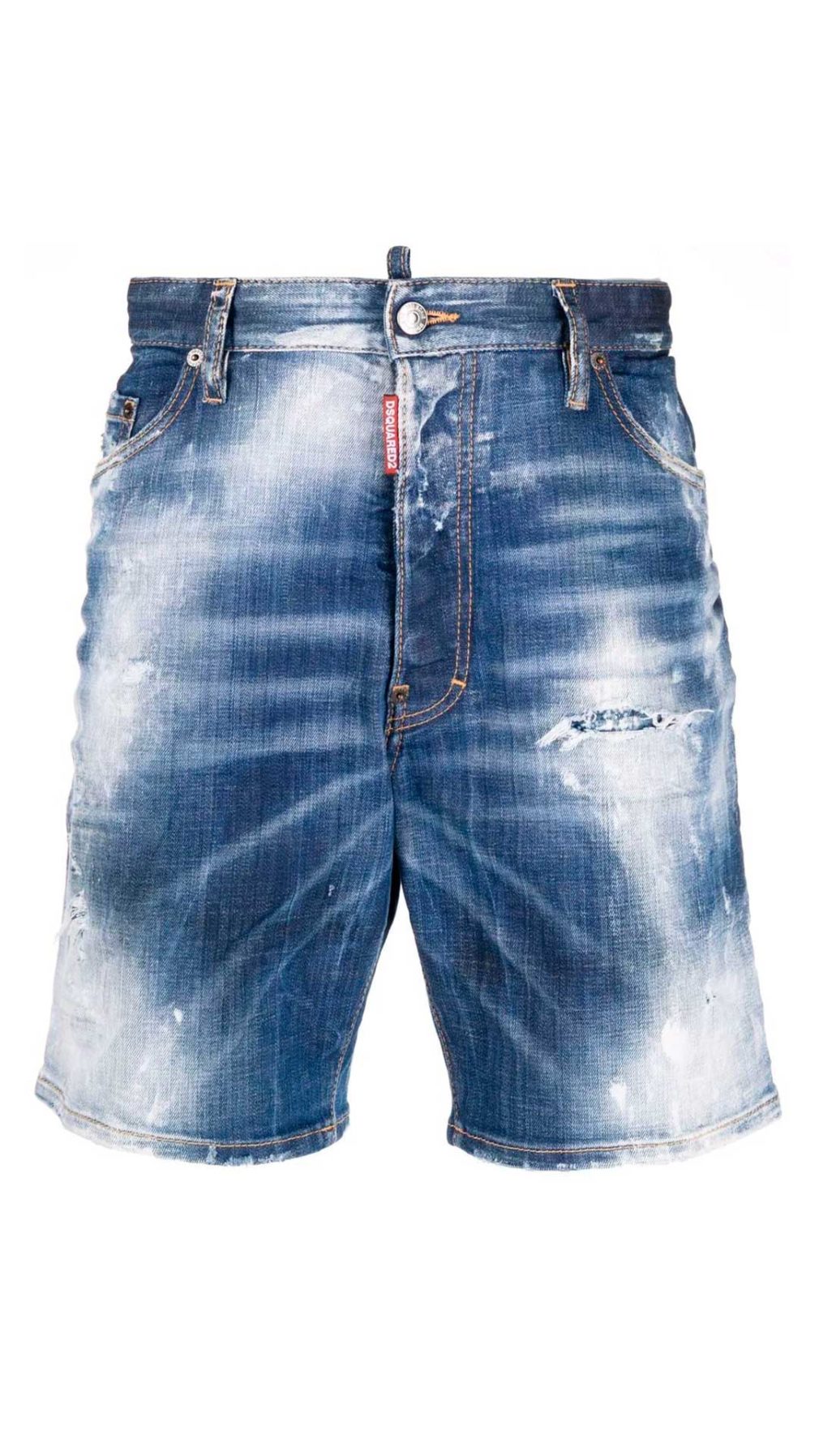 Pantalón corto Dsquared2 con etiqueta estampado hoja de Canadá