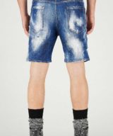 Pantalón corto Dsquared2 con etiqueta estampado hoja de Canadá