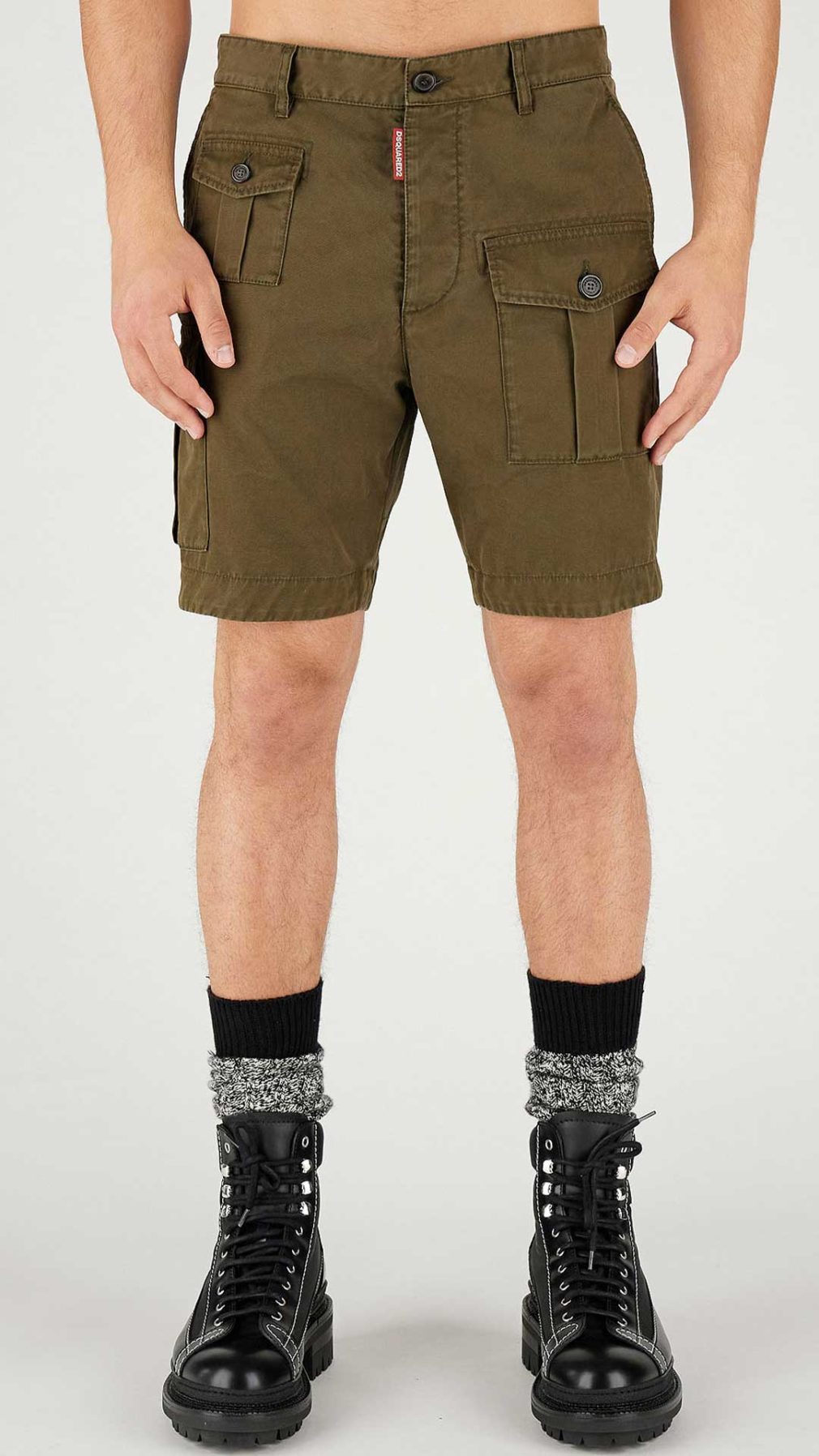 Pantalón corto Dsquared2 cargo marine en verde