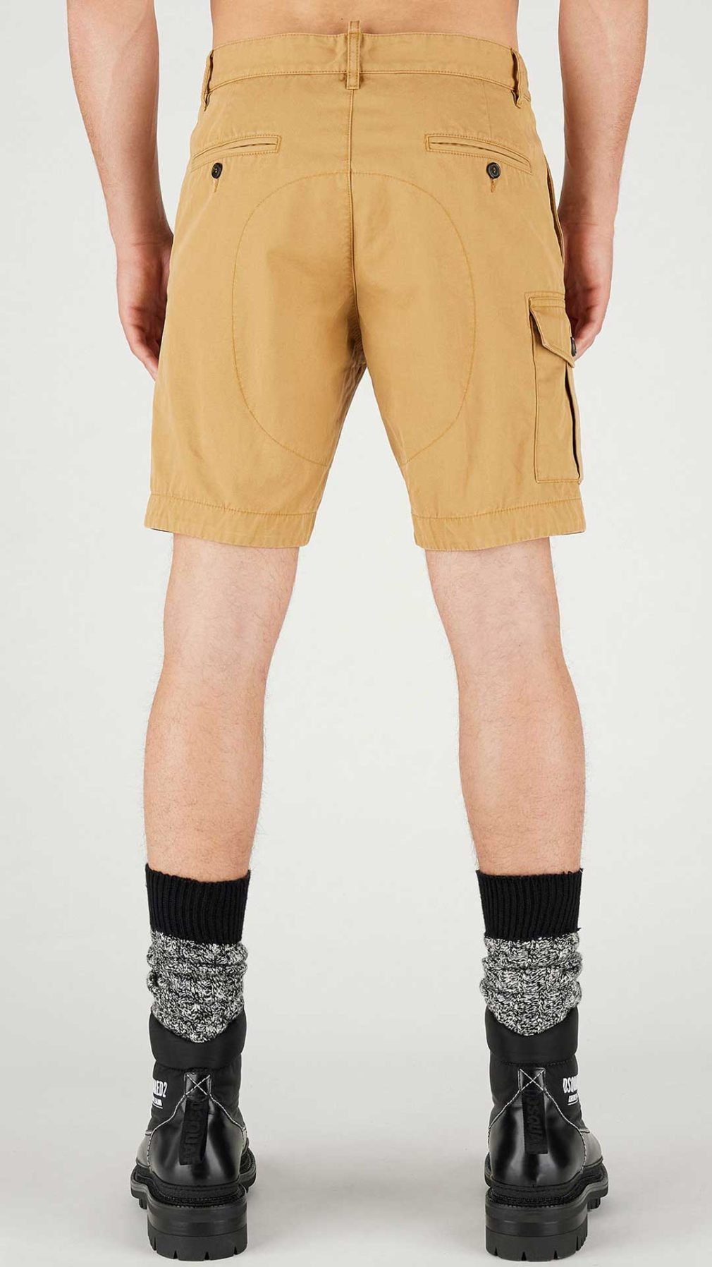 Pantalón corto Dsquared2 cargo marine en camel