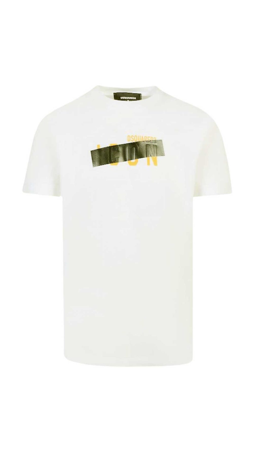 Camiseta blanca Dsquared2 con logotipo en la parte delantera