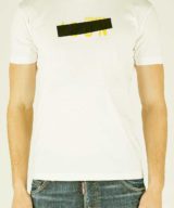 Camiseta blanca Dsquared2 con logotipo en la parte delantera