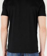 Camiseta negra Dsquared2 con logotipo en la parte delantera
