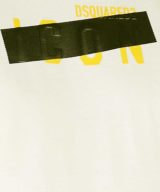 Camiseta blanca Dsquared2 con logotipo en la parte delantera