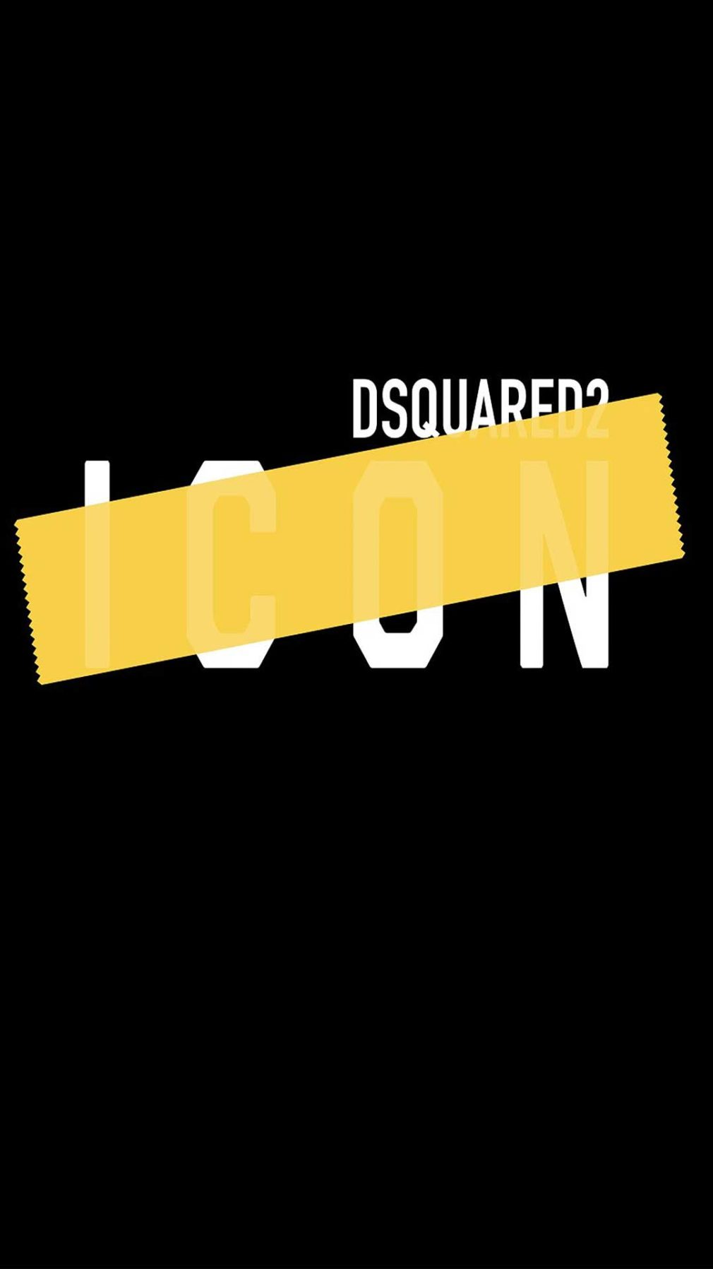 Camiseta negra Dsquared2 con logotipo en la parte delantera