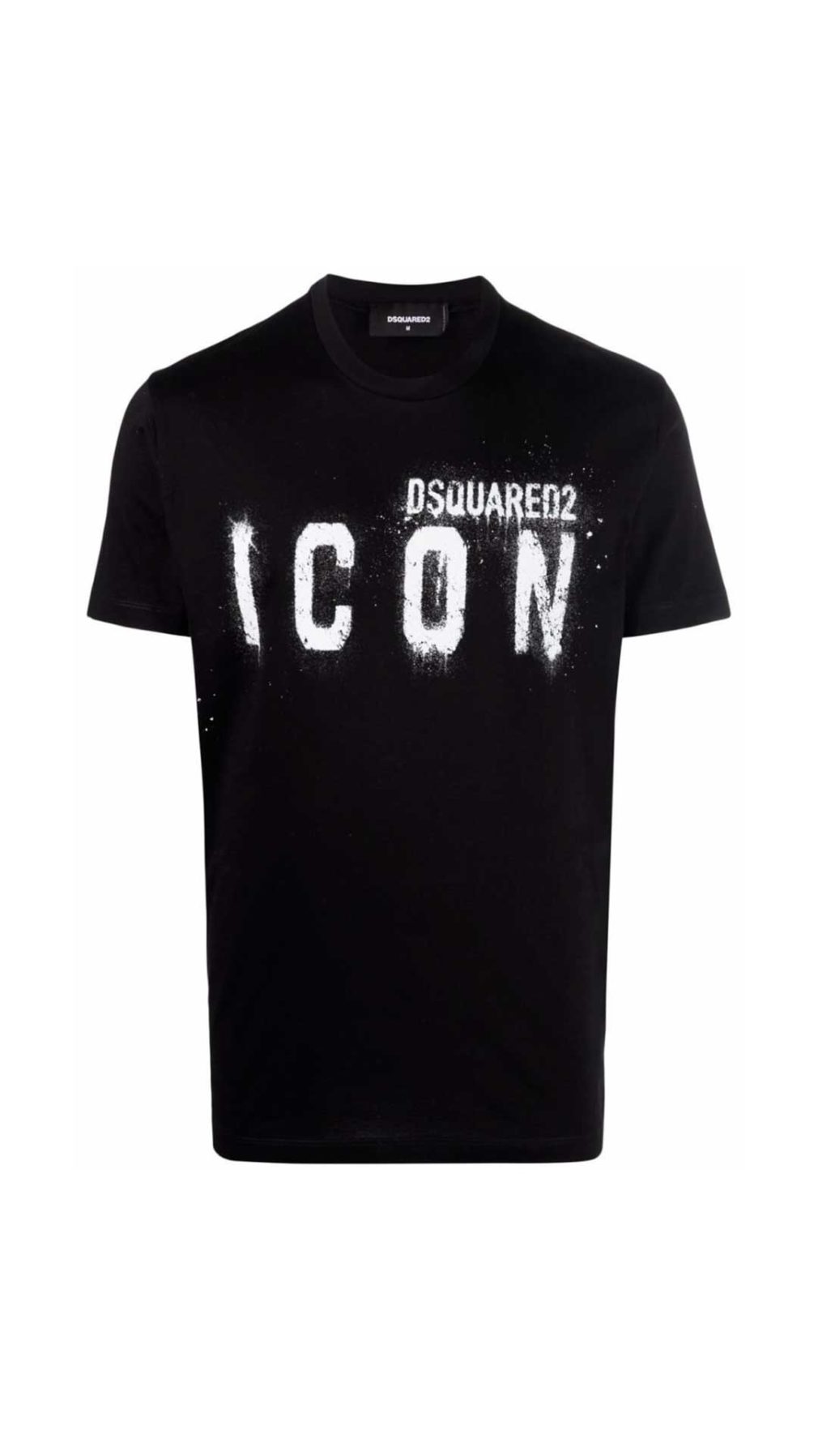 Camiseta negra Dsquared2 con logotipo Icon