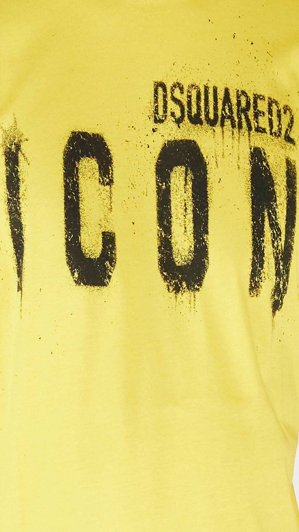 Camiseta amarilla Dsquared2 con logotipo Icon