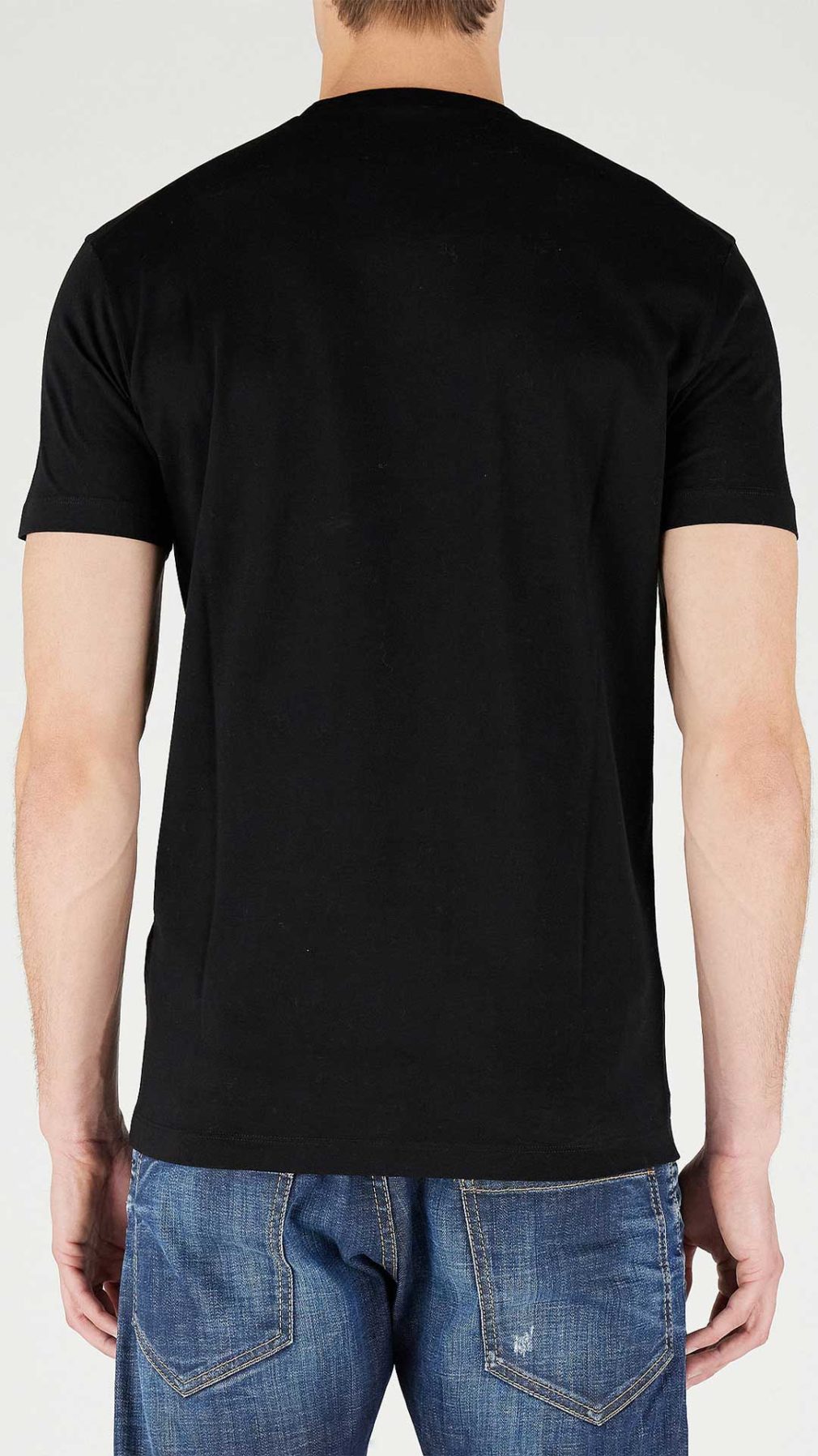 Camiseta negra Dsquared2 con logotipo Icon