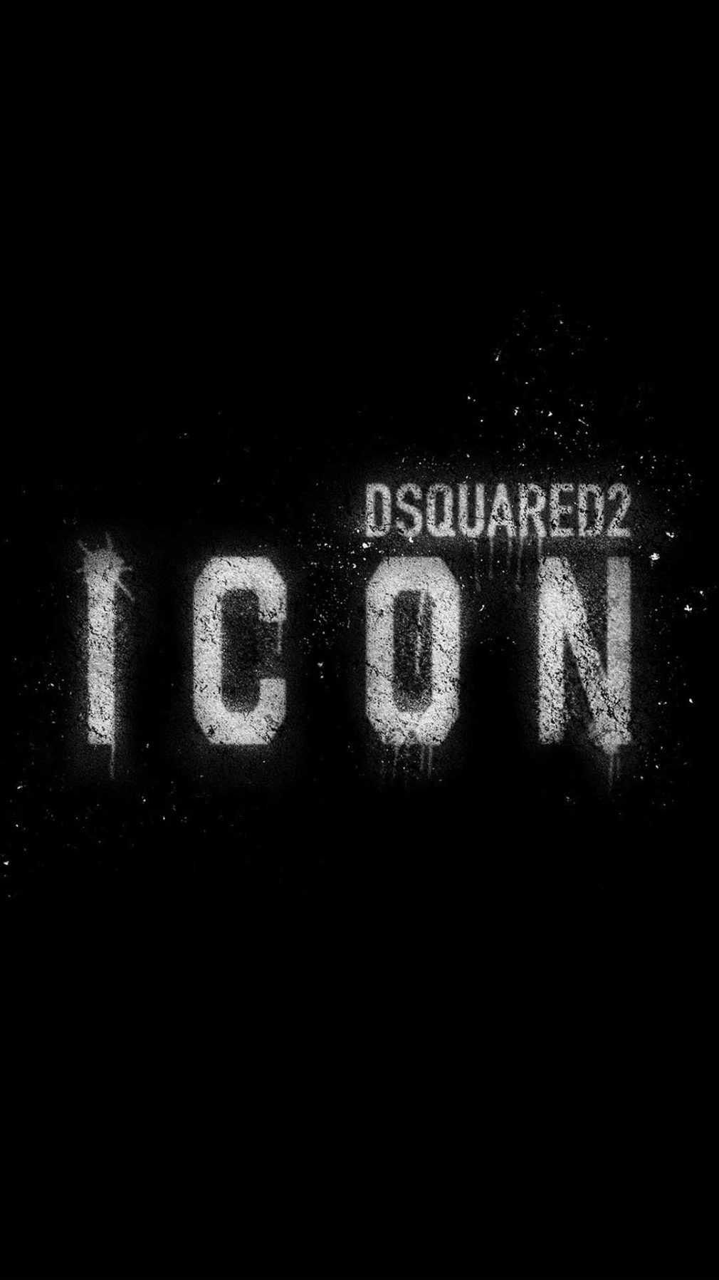 Camiseta negra Dsquared2 con logotipo Icon
