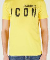 Camiseta amarilla Dsquared2 con logotipo Icon