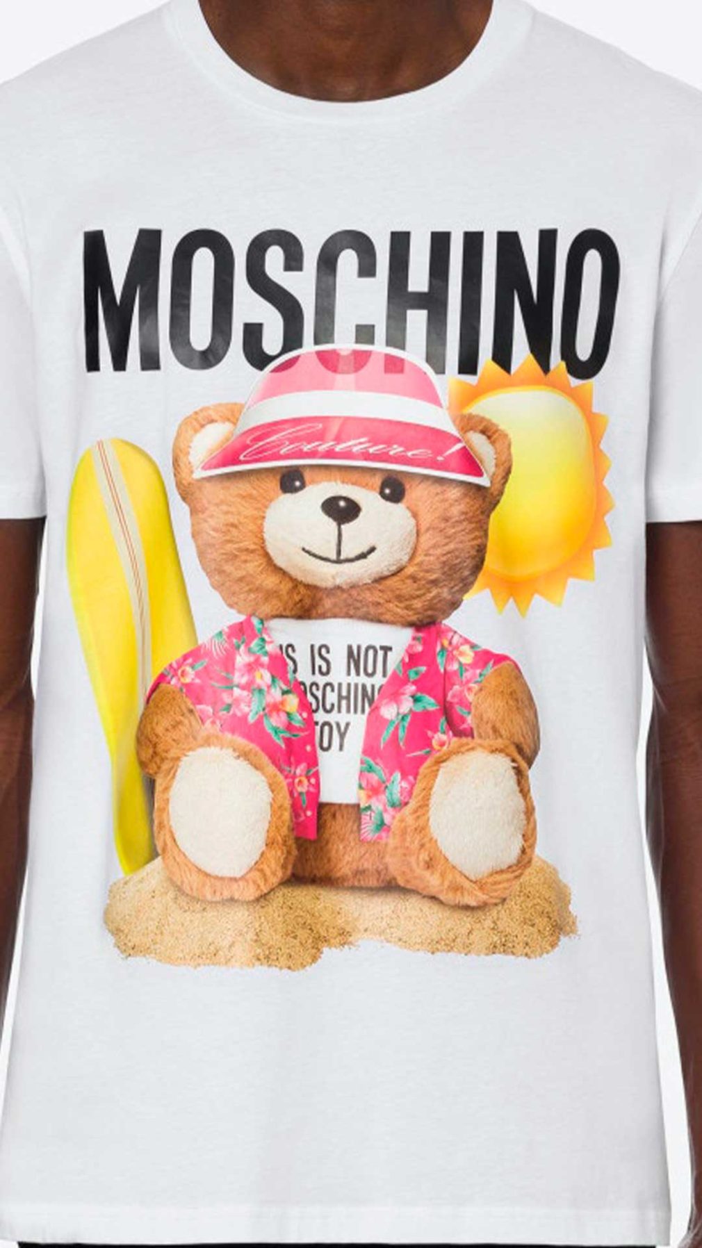 Camiseta Moschino con estampado Moschino Teddy Bear surfista