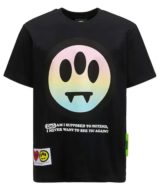 Camiseta negra Barrow con serigrafía en delantero y en la parte trasera con logotipo