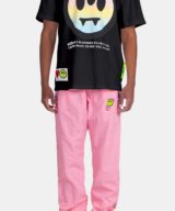 Camiseta negra Barrow con serigrafía en delantero y en la parte trasera con logotipo