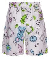 Pantalón corto blanco Barrow  con estampado en toda la pieza