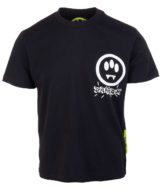 Camiseta negra Barrow con serigrafía en la parte trasera y logotipo