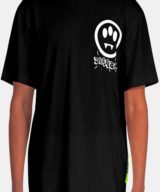 Camiseta negra Barrow con serigrafía en la parte trasera y logotipo