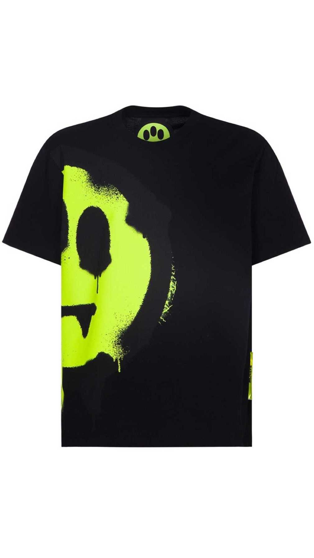 Camiseta negra Barrow con serigrafía en el lado izquierdo