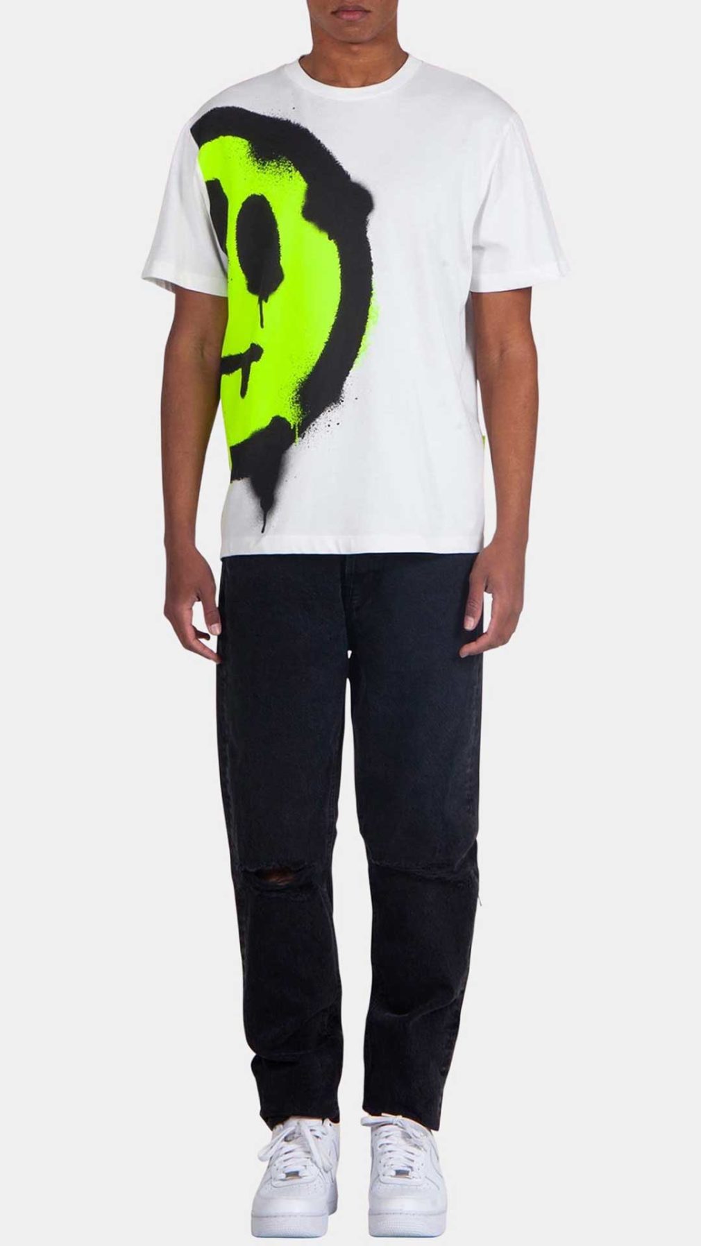 Camiseta blanca Barrow con serigrafía en el lado izquierdo