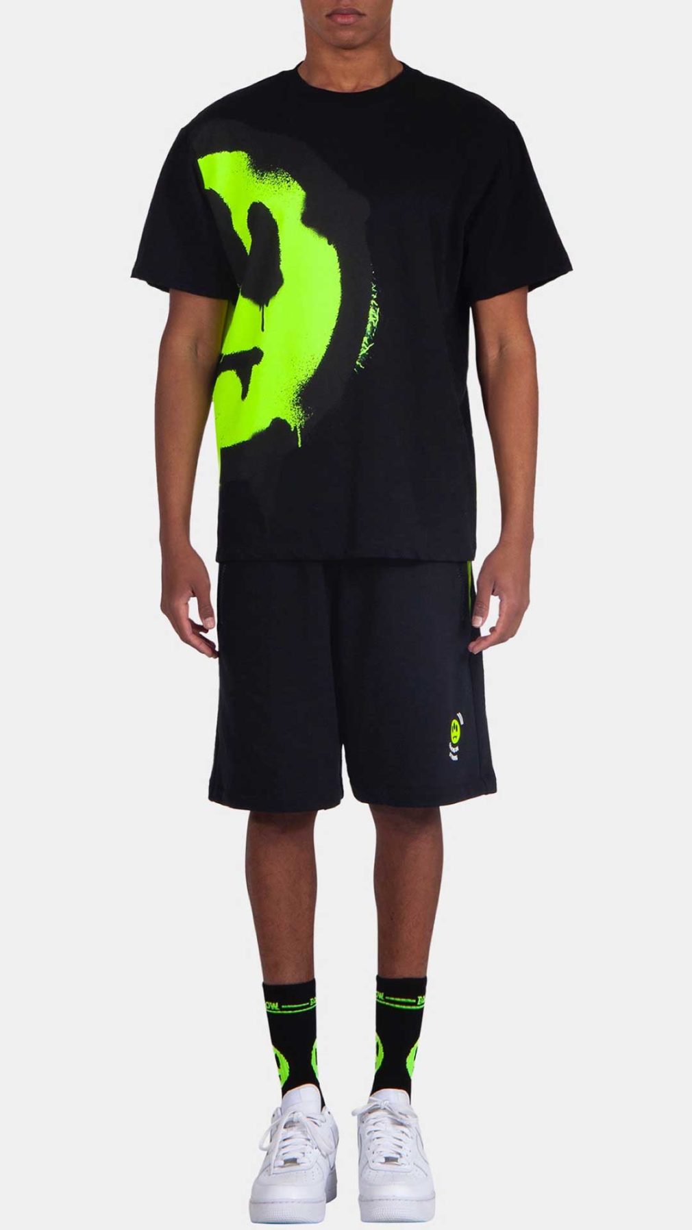 Camiseta negra Barrow con serigrafía en el lado izquierdo