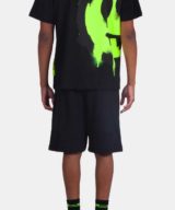 Camiseta negra Barrow con serigrafía en el lado izquierdo