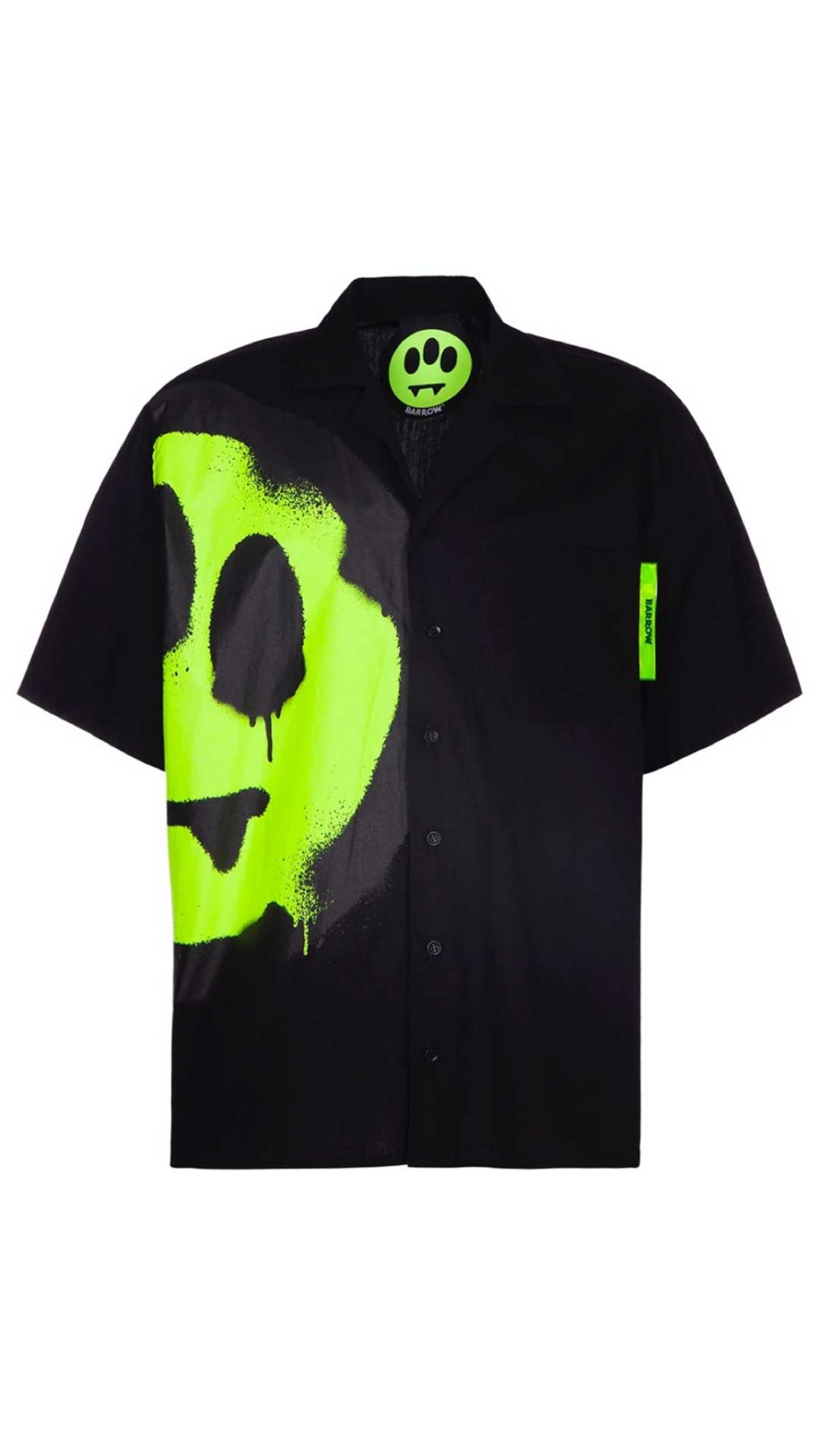 Camisa negra Barrow con serigrafía en la parte derecha