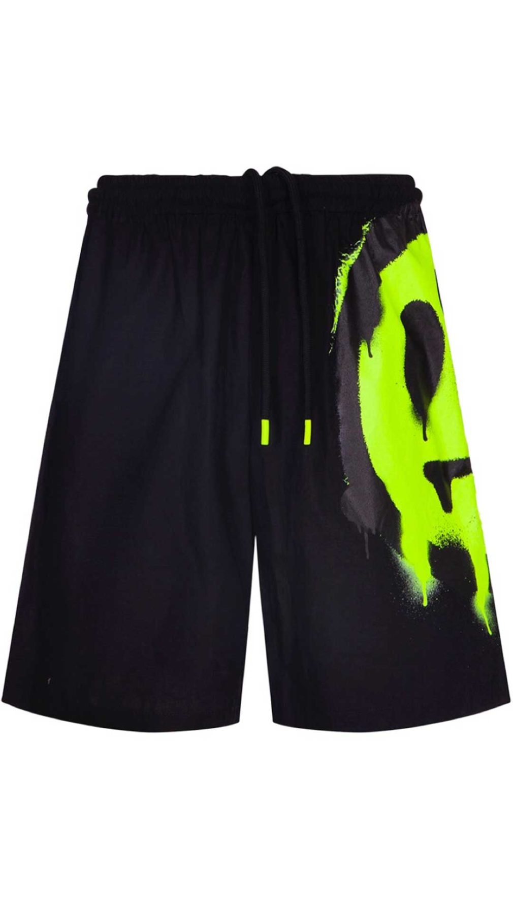 Pantalón corto negro Barrow  con serigrafia en el lado izquierdo