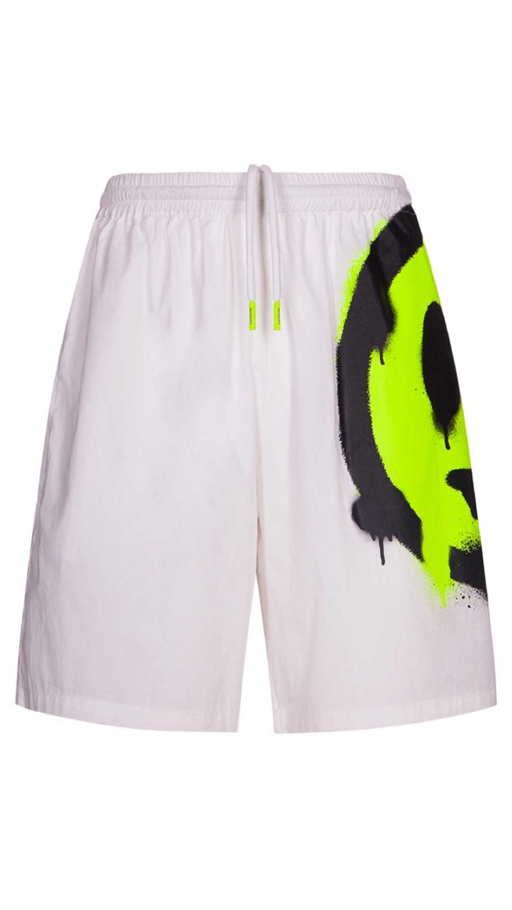 Pantalón corto blanco Barrow  con serigrafia en el lado izquierdo