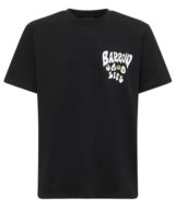 Camiseta negra Barrow con serigrafía en la parte trasera y logotipo